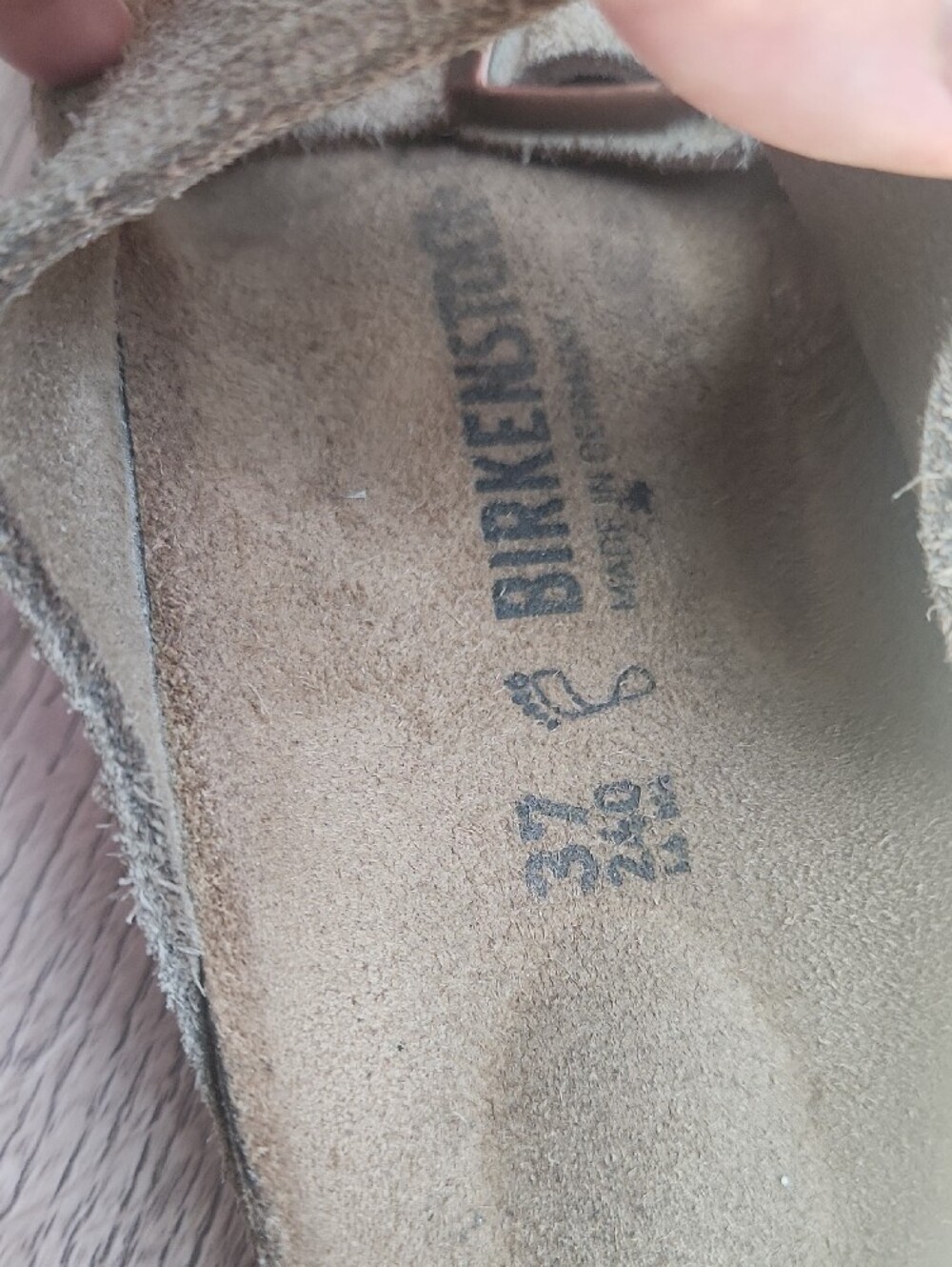 Birkenstock Kids Beige Suede Double-Buckle Sandals - Picture 2 of 2